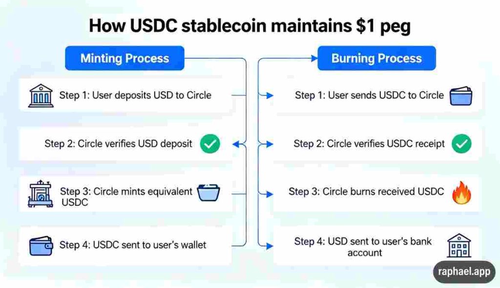 How Does USDC Stay at $1?