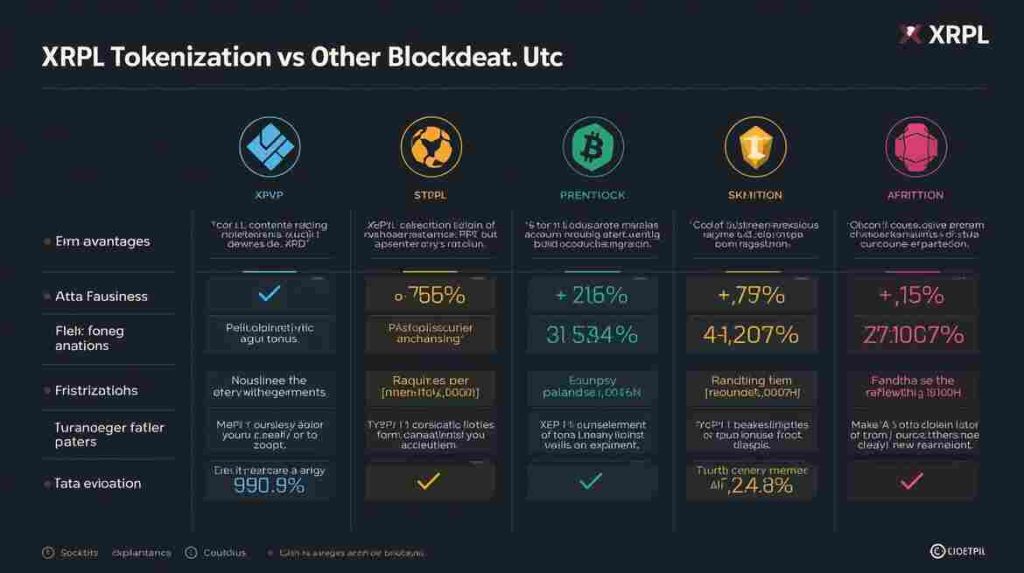 XRPL Tokenization vs Tokenization on Other Networks